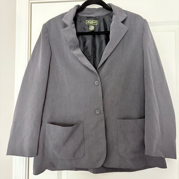 Eddie Bauer Women's Charcoal Blazer - Picture 1 of 7